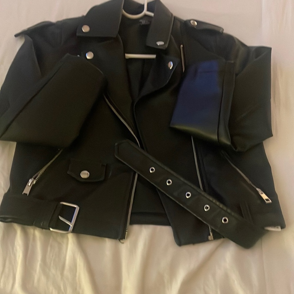Black Faux Leather Jacket